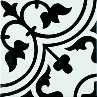 Tudor White Pattern tiles